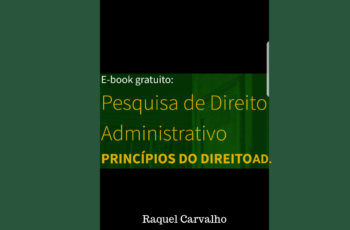 Primeiro EBook “Princípios de Direito Administrativo”